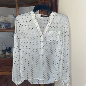 White Polka Dot Blouse